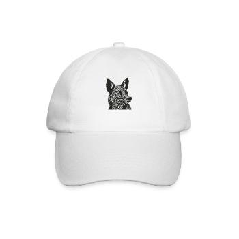Dog Pet Barking Bello Puppy Dog Dog Snout - Baseball Cap - white/white - Front