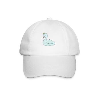 Cygne bleu clair - Casquette classique - blanc/blanc - Devant