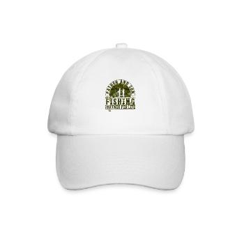 fisch, fisch, angeln, see, meer, angeln, fauna, exotisch - Baseballkappe - Weiß/Weiß - Vorne