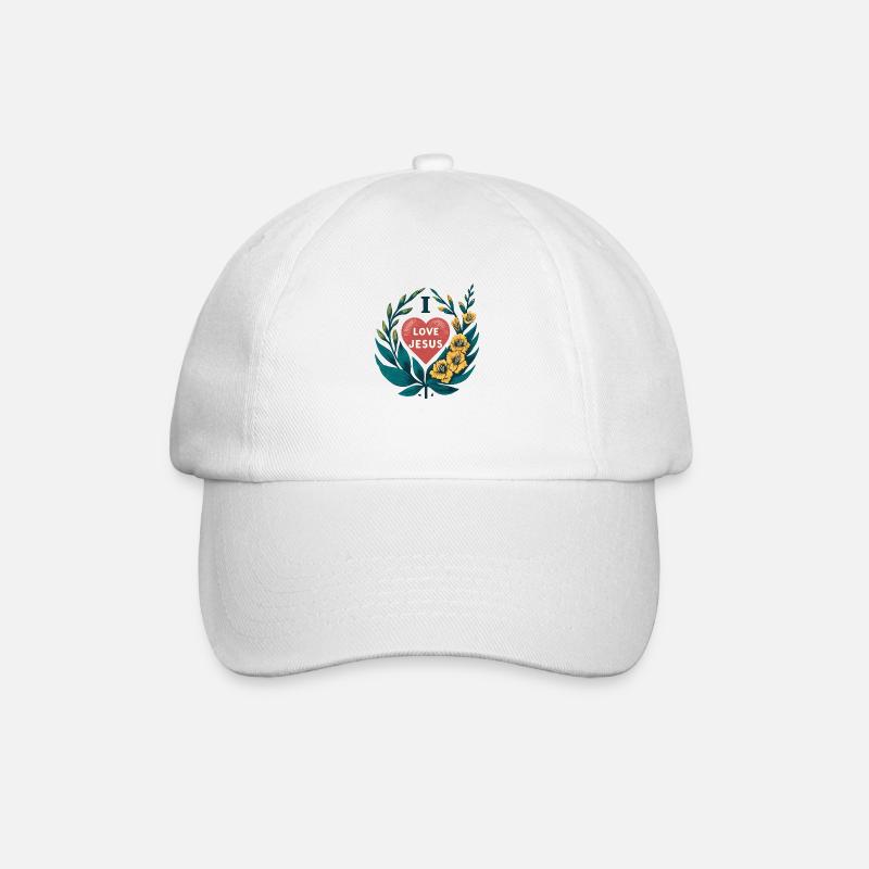 J’aime Jésus - Casquette classique - blanc/blanc