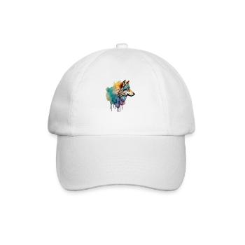 TÊTE DE LOUP - Casquette classique - blanc/blanc - Devant