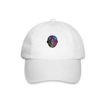 Crazy Face - Universe - Baseballkappe - Weiß/Weiß - Vorne