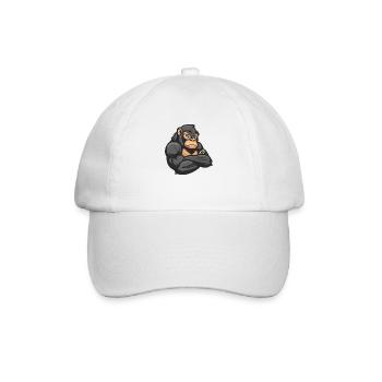 gorilla - Baseball Cap - white/white - Front