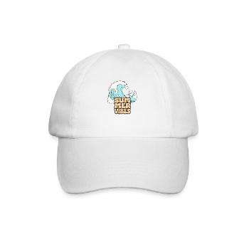 Vague Ambiance d’été Vintage Rétrostyle Mer Été - Casquette classique - blanc/blanc - Devant
