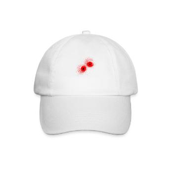 Bullet Wound Bullet Hole Halloween Costume - Baseball Cap - white/white - Front