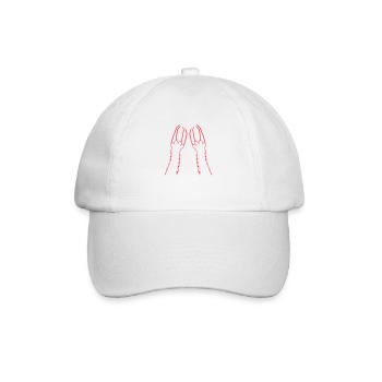 Cats, Claws, Paws, Paws, Claws, Scratches, Stripes - Baseball Cap - white/white - Front