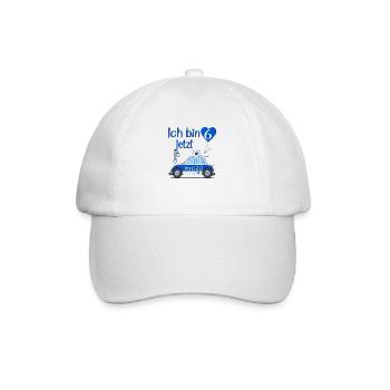Voiture de police J’ai maintenant 6 ans - Casquette classique - blanc/blanc - Devant