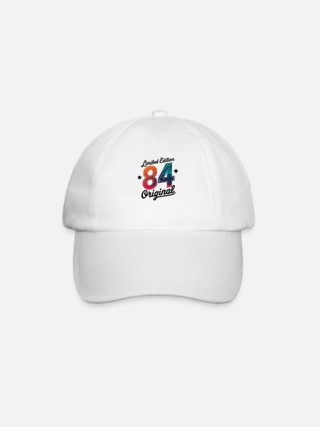 1984 Decorative Funny Gift Birthday - Baseballkappe - Weiß/Weiß