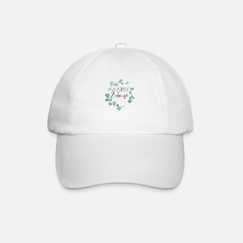 Welcome home - Baseball Cap - white/white