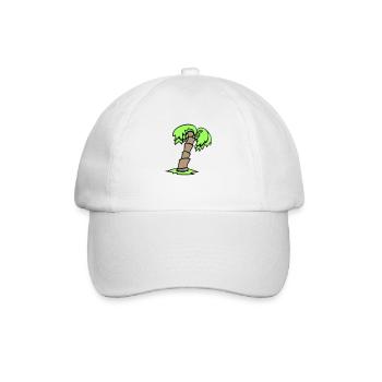 Palm Tree Island Tree Plage Vacances Noix de Mer Cool - Casquette classique - blanc/blanc - Devant