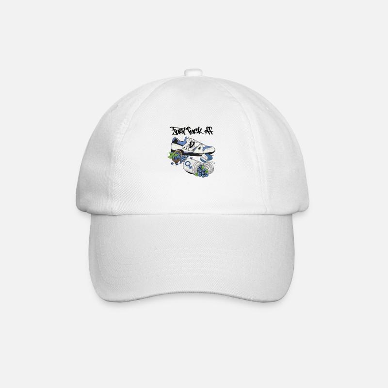 Sneaker (blue) // Illustration - Baseball Cap - white/white