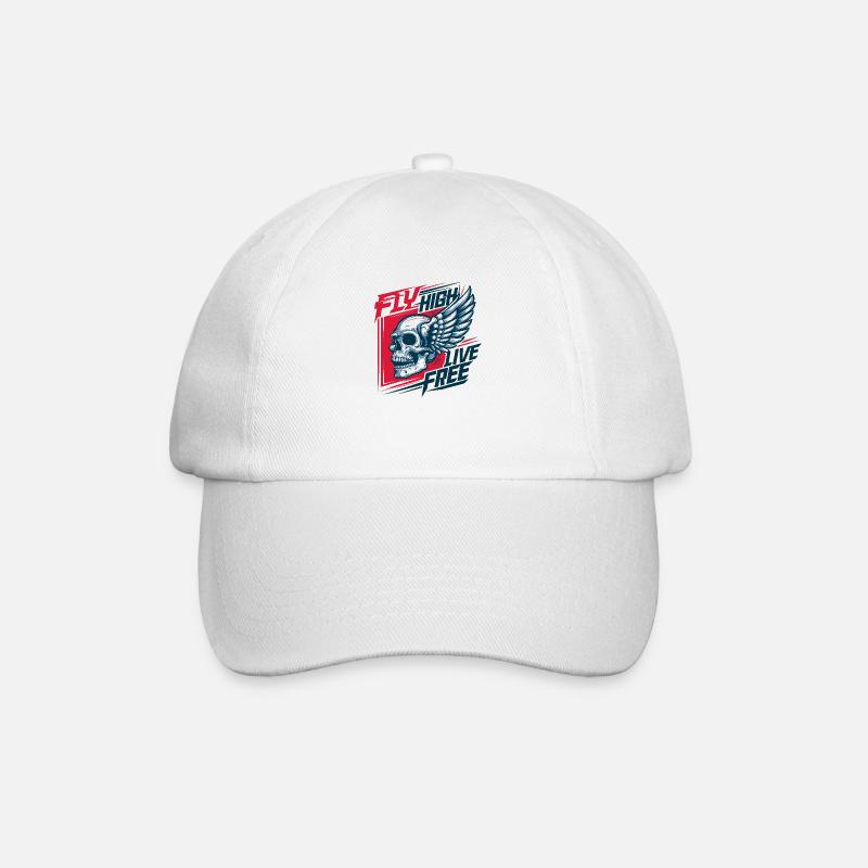 Fly high - Baseball Cap - white/white