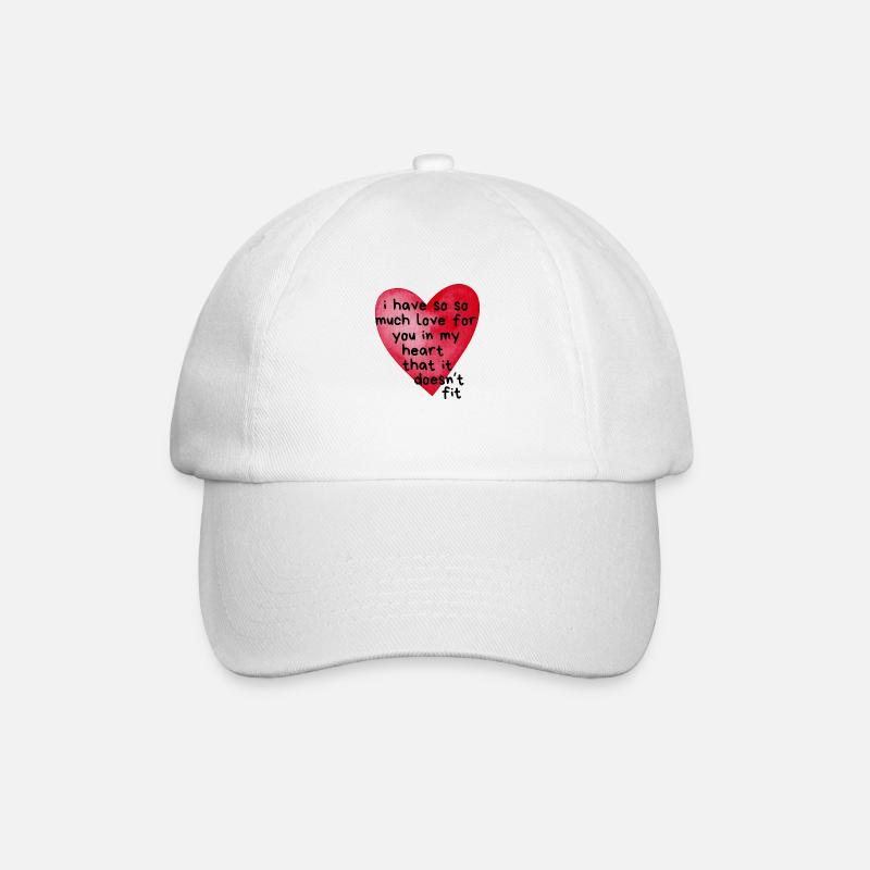 SO much love - Baseballkappe - Weiß/Weiß