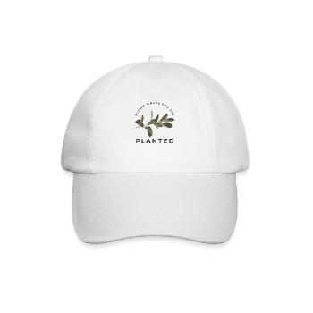 blühe, wo du gepflanzt bist - Baseballkappe - Weiß/Weiß - Vorne
