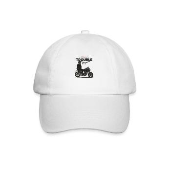 Modern Classic // Custom // Motorcycle - Baseball Cap - white/white - Front
