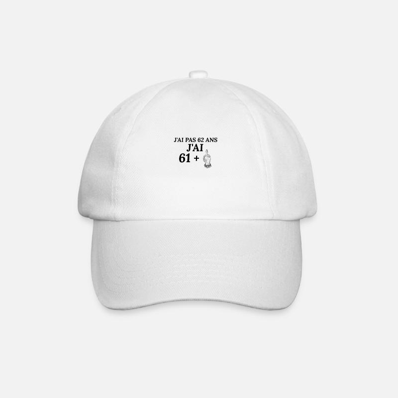 62 Birthday – It's My Birthday - Baseball Cap - white/white