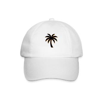 Icône de palmier - Casquette classique - blanc/blanc - Devant