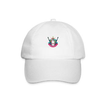 Sécurité des licornes - Casquette classique - blanc/blanc - Devant
