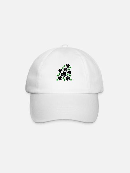Kleeblätter - Baseballkappe - Weiß/Weiß