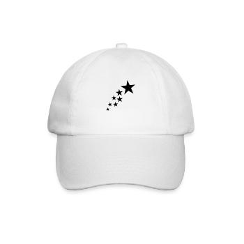 Sterne - Baseballkappe - Weiß/Weiß - Vorne
