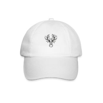 Fantasy deer - Baseball Cap - white/white - Front