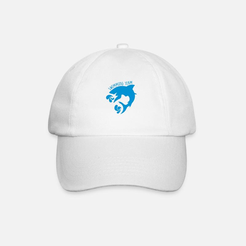 Swimming team - Baseball Cap - white/white