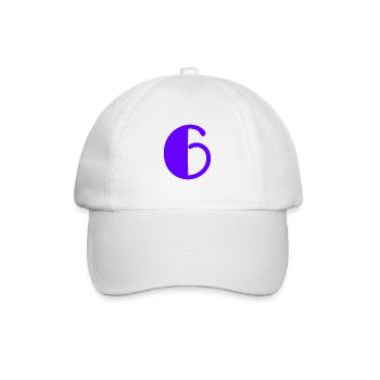 6. HERZLICHEN GLÜCKWUNSCH ZUM GEBURTSTAG. ALLES GUTE ZUM GEBURTSTAG! - Baseballkappe - Weiß/Weiß - Vorne
