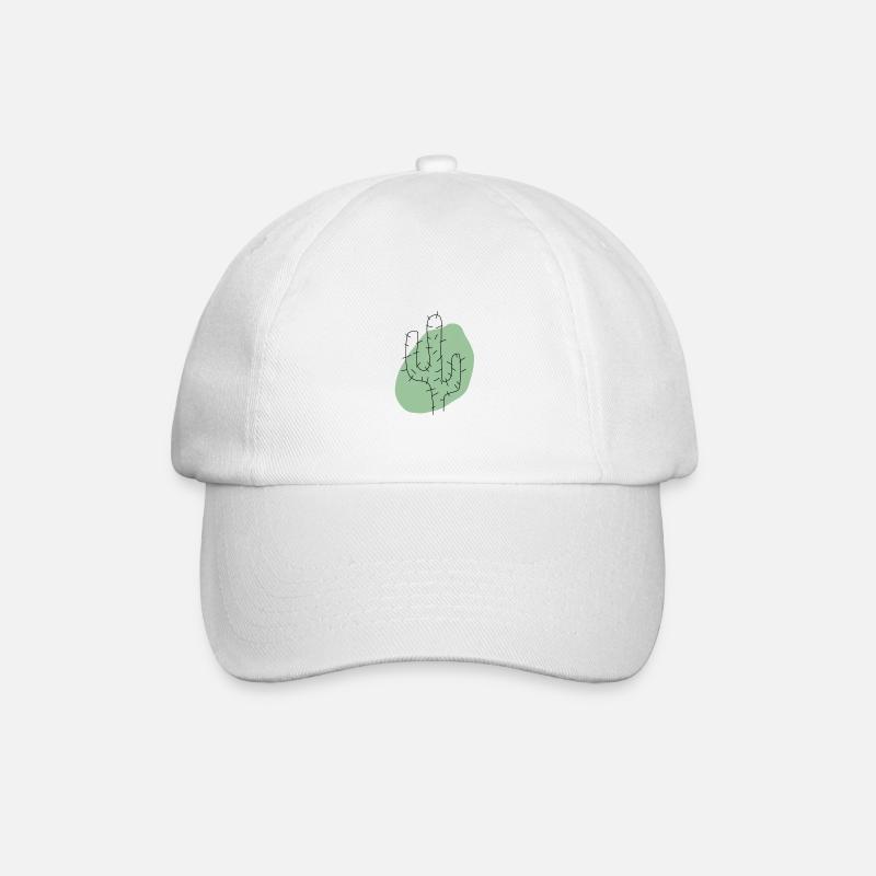 cactus - Baseball Cap - white/white