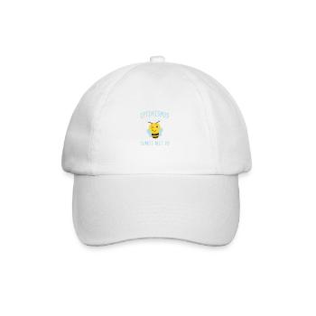 Sumsimitpo oder Sumsi mit Po Optimismus Geschenk - Baseballkappe - Weiß/Weiß - Vorne