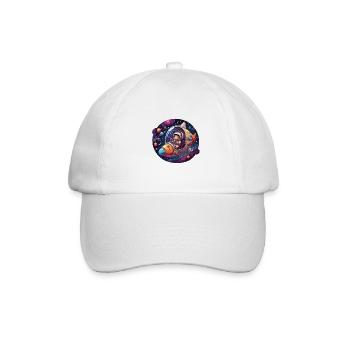 Petit astronaute heureux dans un vaisseau spatial - Casquette classique - blanc/blanc - Devant