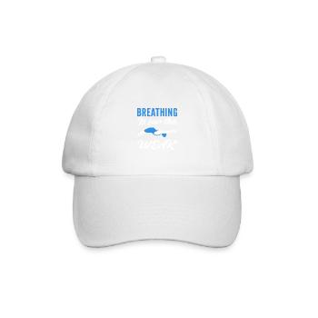 Für die Schwachen Schwimmtrainer Gift - Baseballkappe - Weiß/Weiß - Vorne