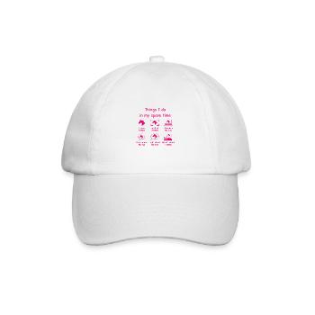 Amateurs de chevaux (rose) - Casquette classique - blanc/blanc - Devant