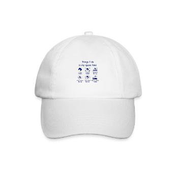 Pferdeliebhaber (blau) - Baseballkappe - Weiß/Weiß - Vorne