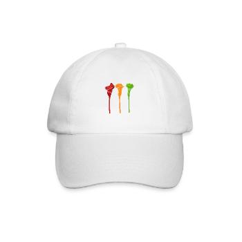 Schöne Tulpen Florist Gift - Baseballkappe - Weiß/Weiß - Vorne