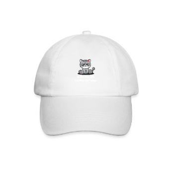 Parlons de nos sentiments drôle sarcasti - Casquette classique - blanc/blanc - Devant