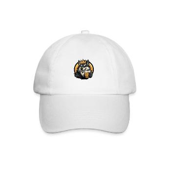 Wolf Beer Comic - Baseball Cap - white/white - Front