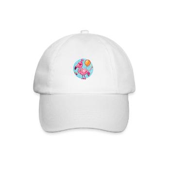 Bande dessinée d’anniversaire Flamingo - Casquette classique - blanc/blanc - Devant