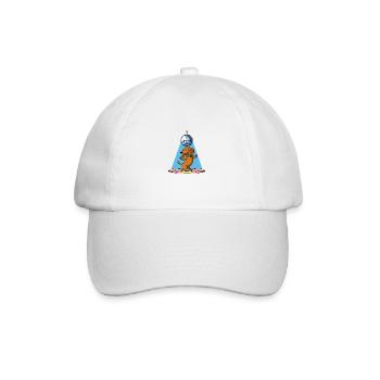 chien teckel boule disco danse danse dans une soirée disco - Casquette classique - blanc/blanc - Devant