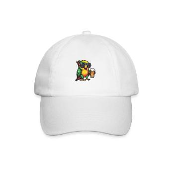 Bière de ski Papagai - Casquette classique - blanc/blanc - Devant