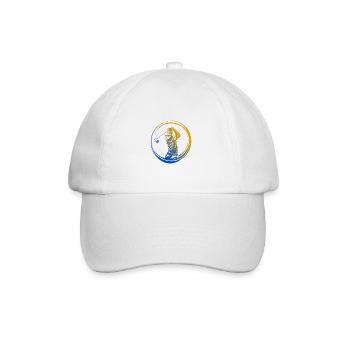 Golfer Silhouette Colorful - Baseball Cap - white/white - Front