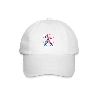 Karate Silhouette Colorful - Baseball Cap - white/white - Front