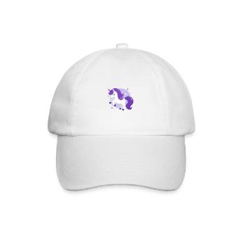 Conte de fées Licorne violette Cheval Star Fantasy Fable - Casquette classique - blanc/blanc - Devant