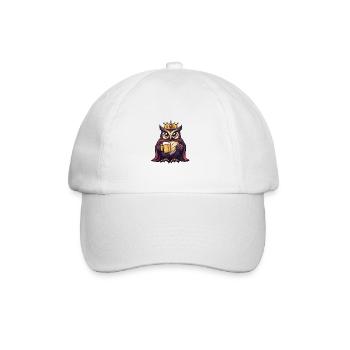 Hibou Bière Drôle - Casquette classique - blanc/blanc - Devant