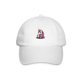 Licorne Bière Drôle - Casquette classique - blanc/blanc - Devant