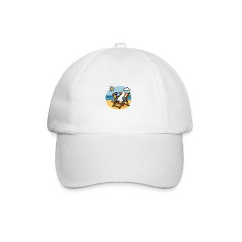 Moin North Sea Seagull Cocktail Beach Sun Deck Chair - Baseball Cap - white/white - Front