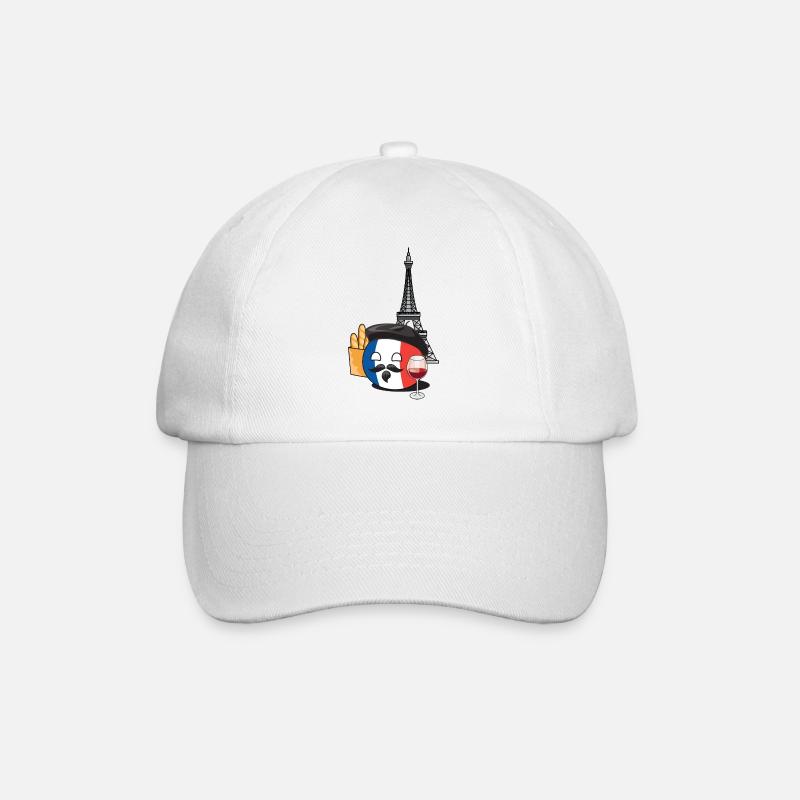 FranceBall I - Baseballkappe - Weiß/Weiß