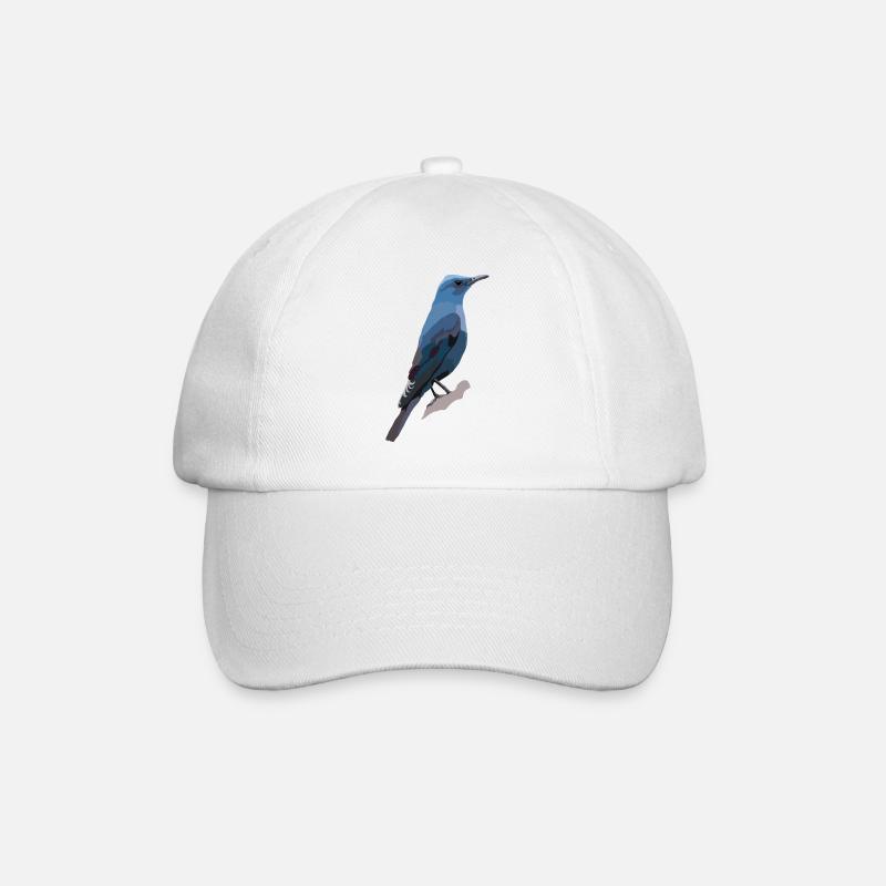 Blaumerle - Baseballkappe - Weiß/Weiß