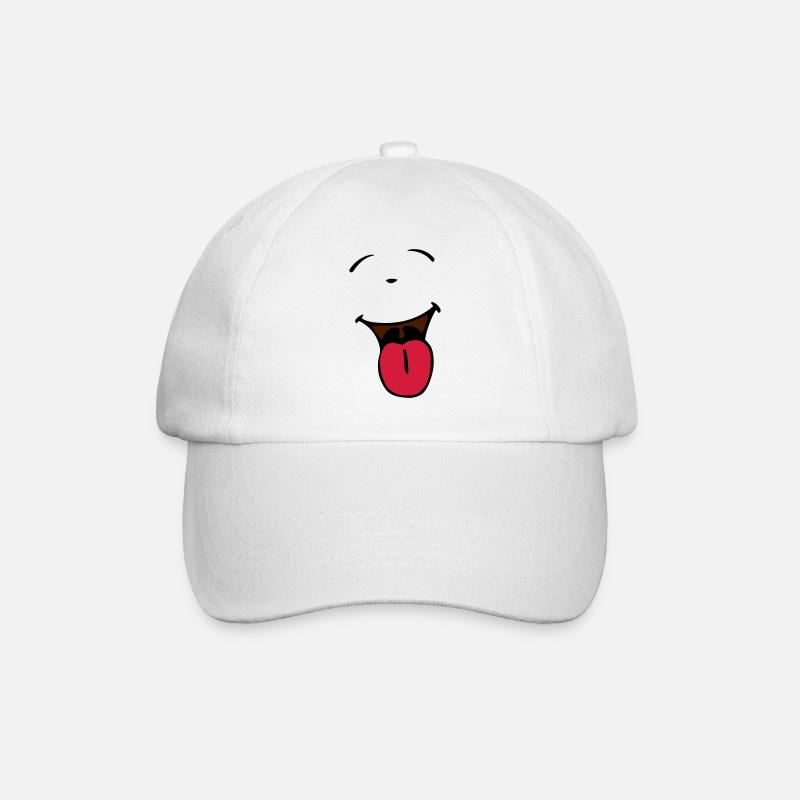 Clown - Baseballkappe - Weiß/Weiß