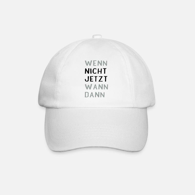 Sprüche - Baseballkappe - Weiß/Weiß