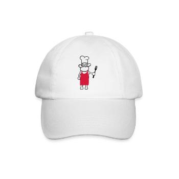 chef de cuisine - Casquette classique - blanc/blanc - Devant